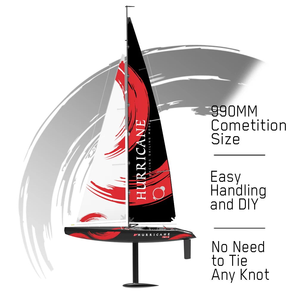

Volantex Sailboat Hurricane 1000 Mm 2 Channel With 1 Meter Hull Length And Abs Rc Boat Electric Toy High Speed Sailboat Model