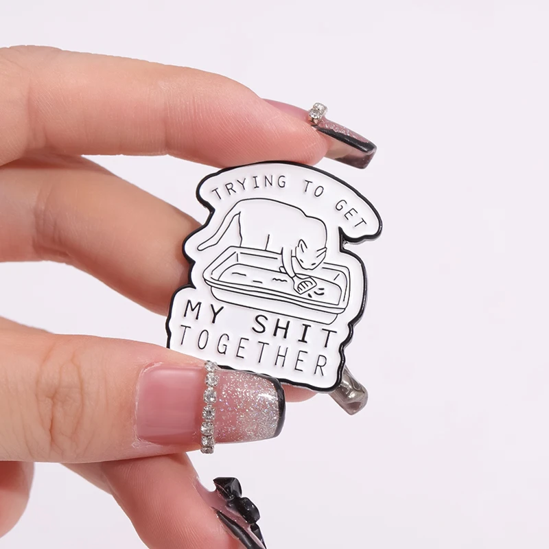 Эмалированные булавки брошь в виде шкуры на лацкан