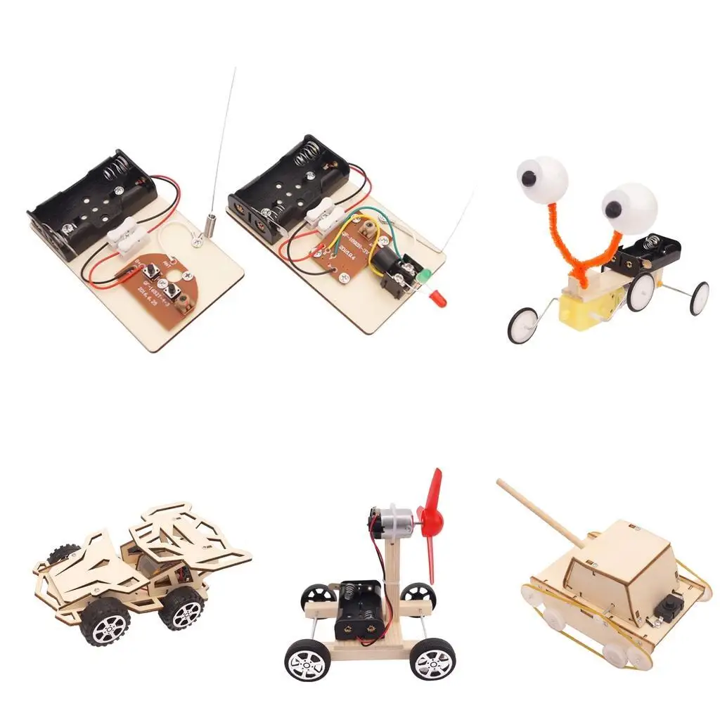 

Assemble DIY Electric Toys Kids Science Physic Experiment Gadget Kit Car