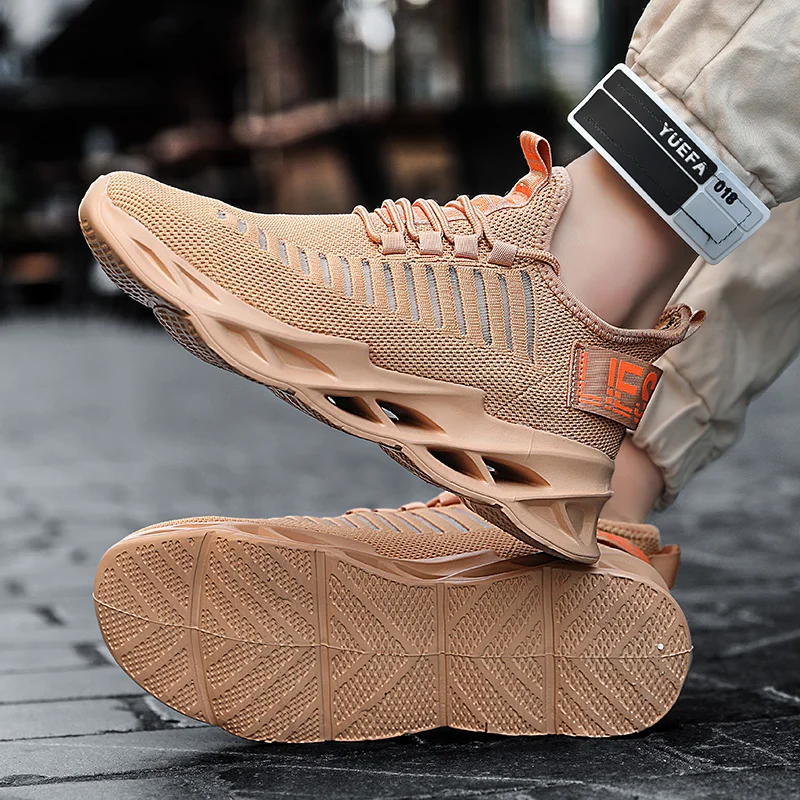 Casual Sneakers Men Running Shoes Paltforms Increasing Height Breathable Comfortable Walking Shoes Lightweight Lace-up