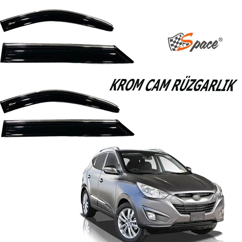 

Chrome glass spoiler for Hyundai IX35 2010-2017/ CARU412