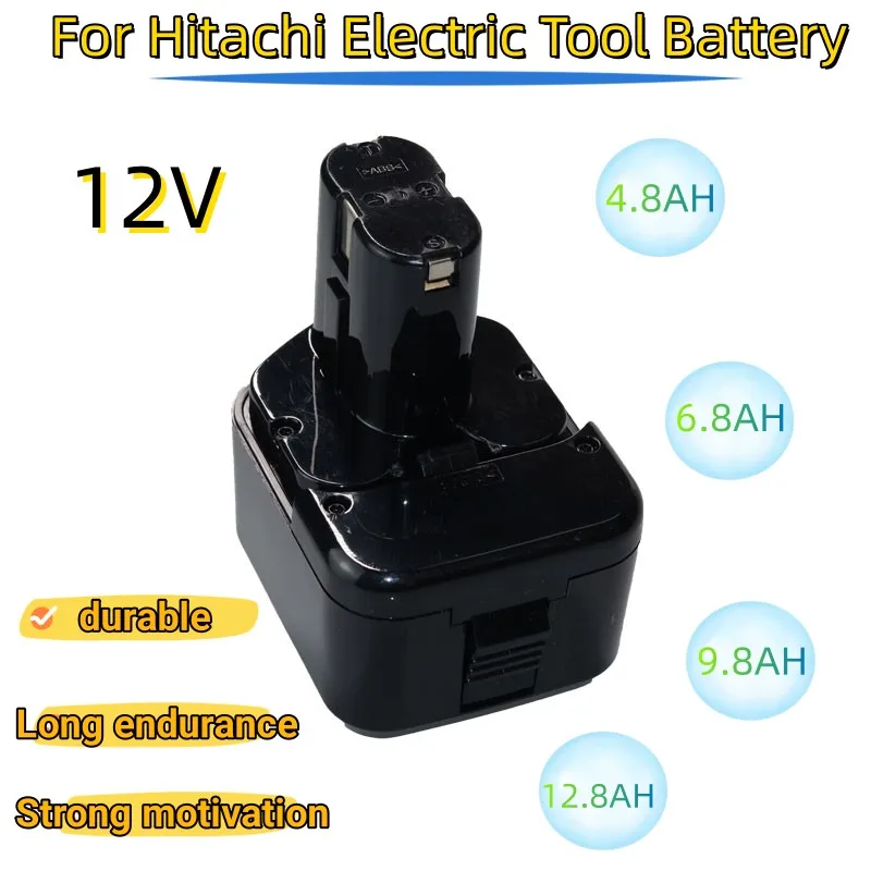 Аккумуляторная батарея 4,8/6,8/9,8/Ач 12 В для Hitachi EB1214S EB1212S EB1220BL WR12DMR DS180F3 DH15DV DS12DVF3