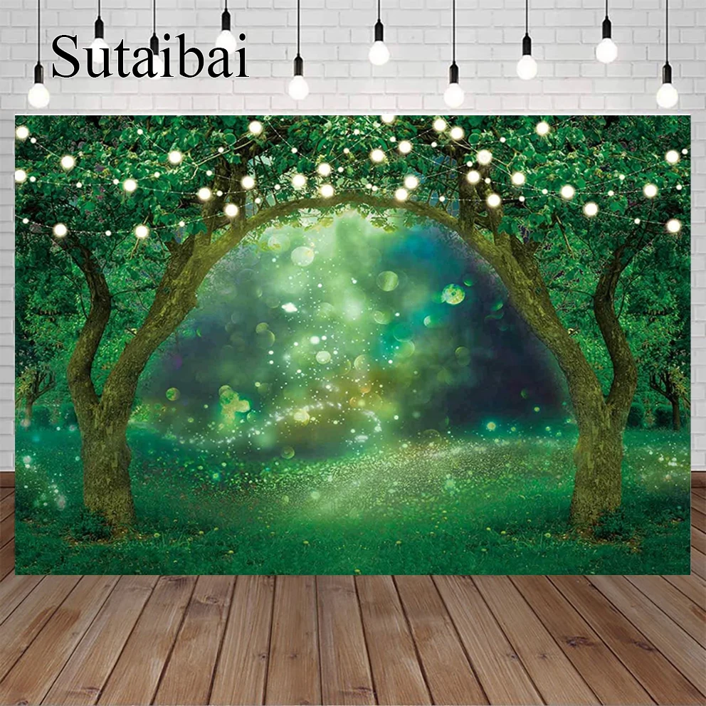 

Spring Enchanted Garden Backdrop Forest Fairy Wonderland Woodland Background Wedding Baby Shower Birthday Party Banner