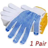 1 pair anti slip point working gloves car repair mechanical safety work universal antiskid glove for men comfort glove
