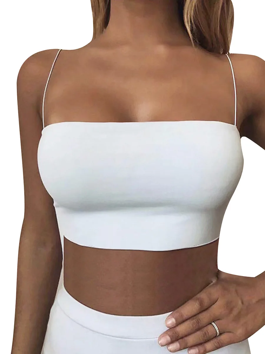 

Women Y2k Corset Bustier Cami Tops Sexy Fishbone Low Cut Sleeveless Padded Backless Going Out Sling Tank Tops (yy-Coffee M)