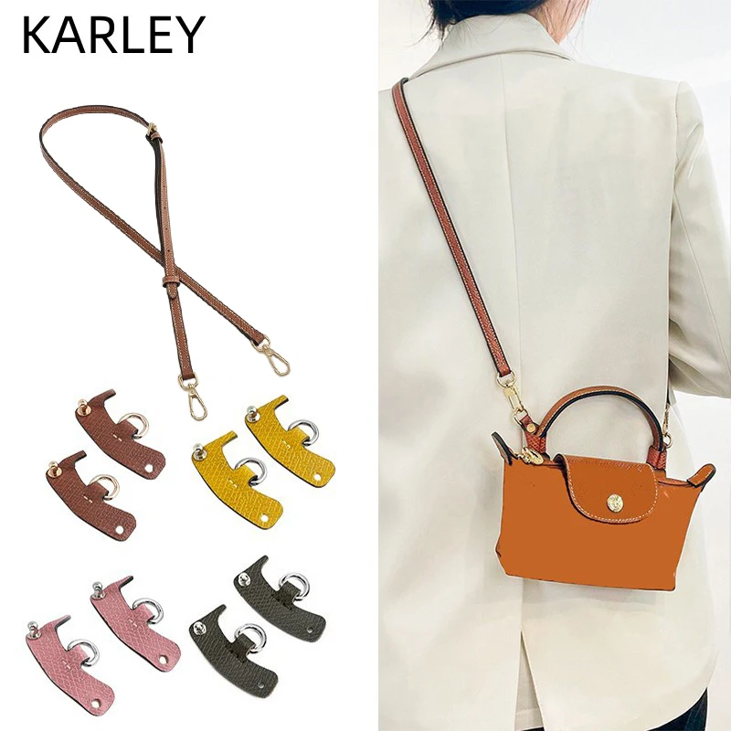 

Bag Strap For Mini Longchamp Bag Women Bag Transformation Mini Punch-free Genuine Leather Shoulder Strap Crossbody Conversion