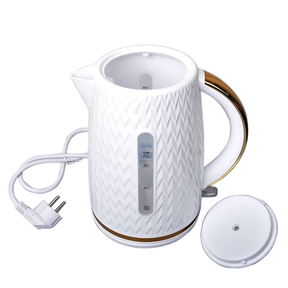 Waterkoker Wit 1 7L Capaciteit Dubbelwandige Warmwaterboiler Heater Met Automatische Uitschakeling En Droge Boiler Xoerming