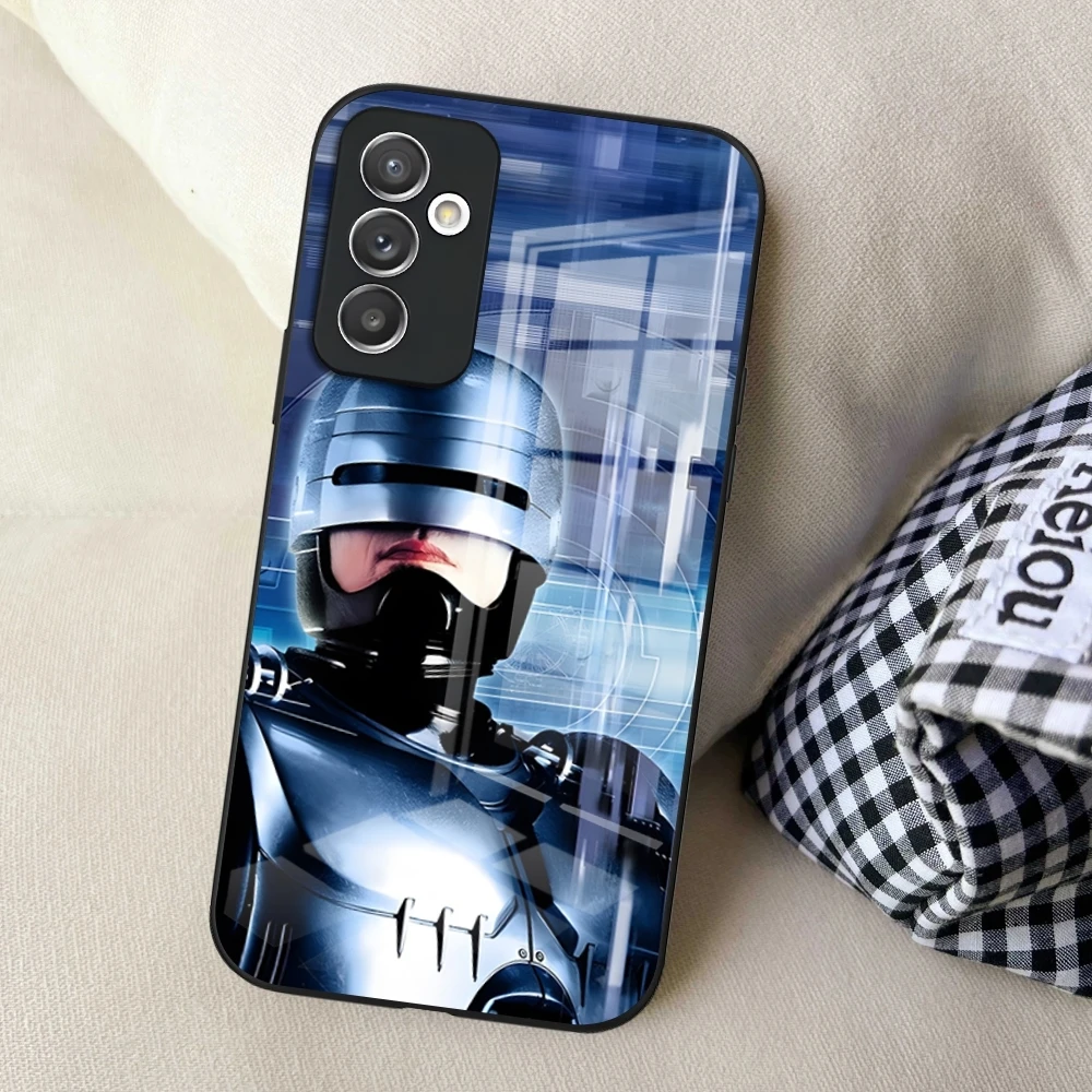 Чехол для телефона ROBOCOP Samsung S24 Ultra S23 S22 S20 Fe S21 Plus Galaxy A54 A34 A24 A53 A16 стеклянный чехол