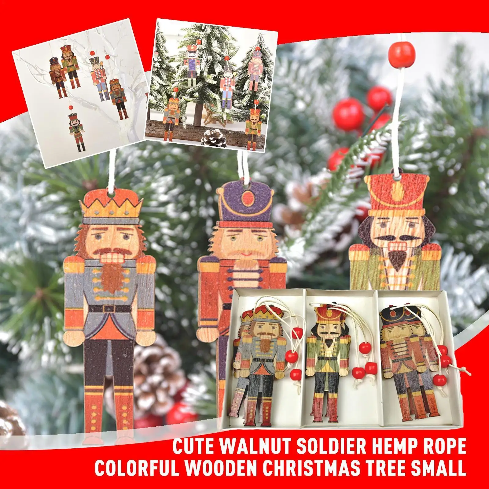 

Деревянные Подвески в виде орехового ореха V8w7 для детей