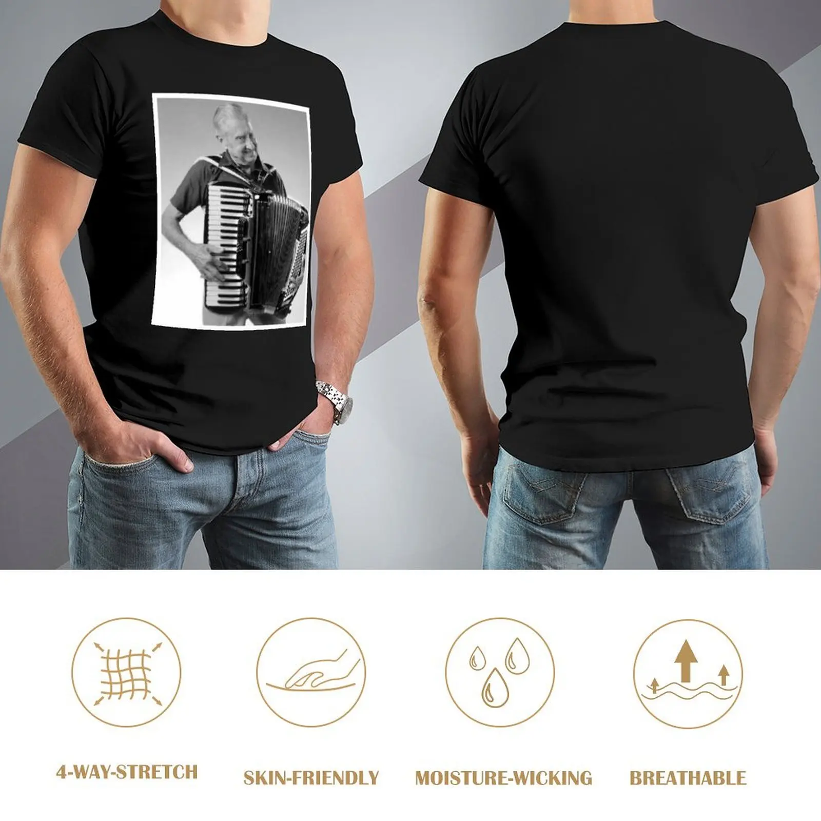 Футболка Frank Yankovic с Панкордеоном 1993 г. хлопок