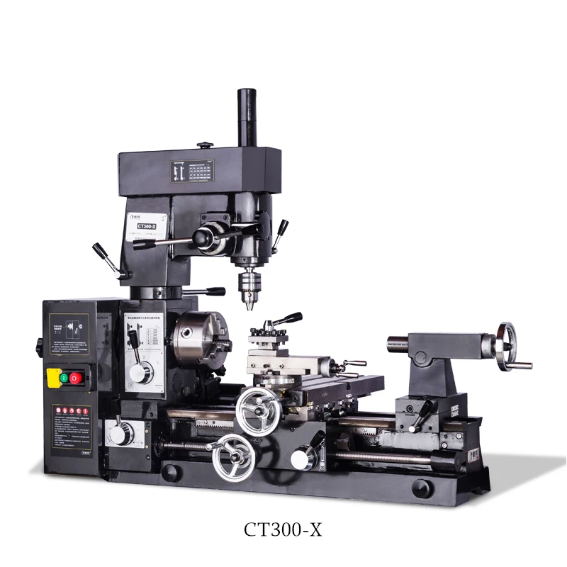 

CT300-X Turning,Drilling And Milling Three-in-one machine tool, Lathe drilling machine, household multi-function lathe 220v