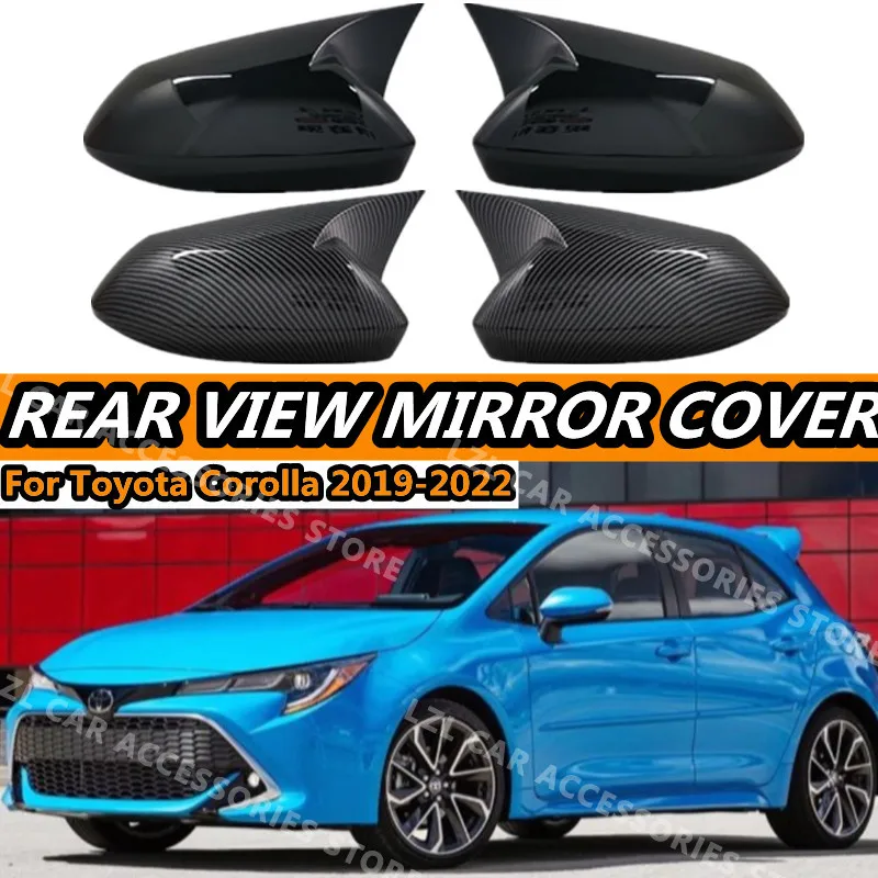 

Rearview Mirror Cover Side Reversing Mirror For Toyota Corolla Sedan Hatchback 2019-2023 Ox Horn Rear View Mirror Cover Trim