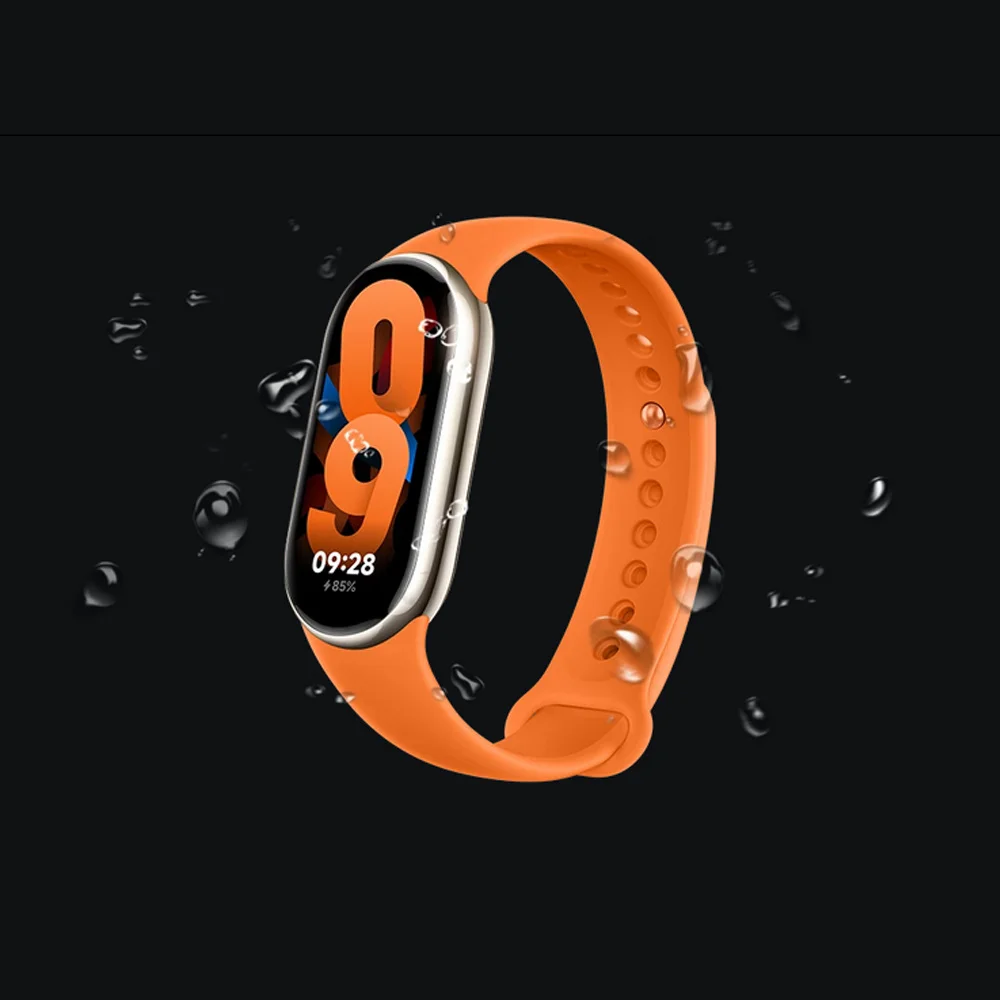 10Pcs/Pack Silicone Strap For Xiaomi Mi Band 8 Rubber Sport Smart Watch Wristband For Xiaomi Mi Band 8 NFC Bracelet Accessories