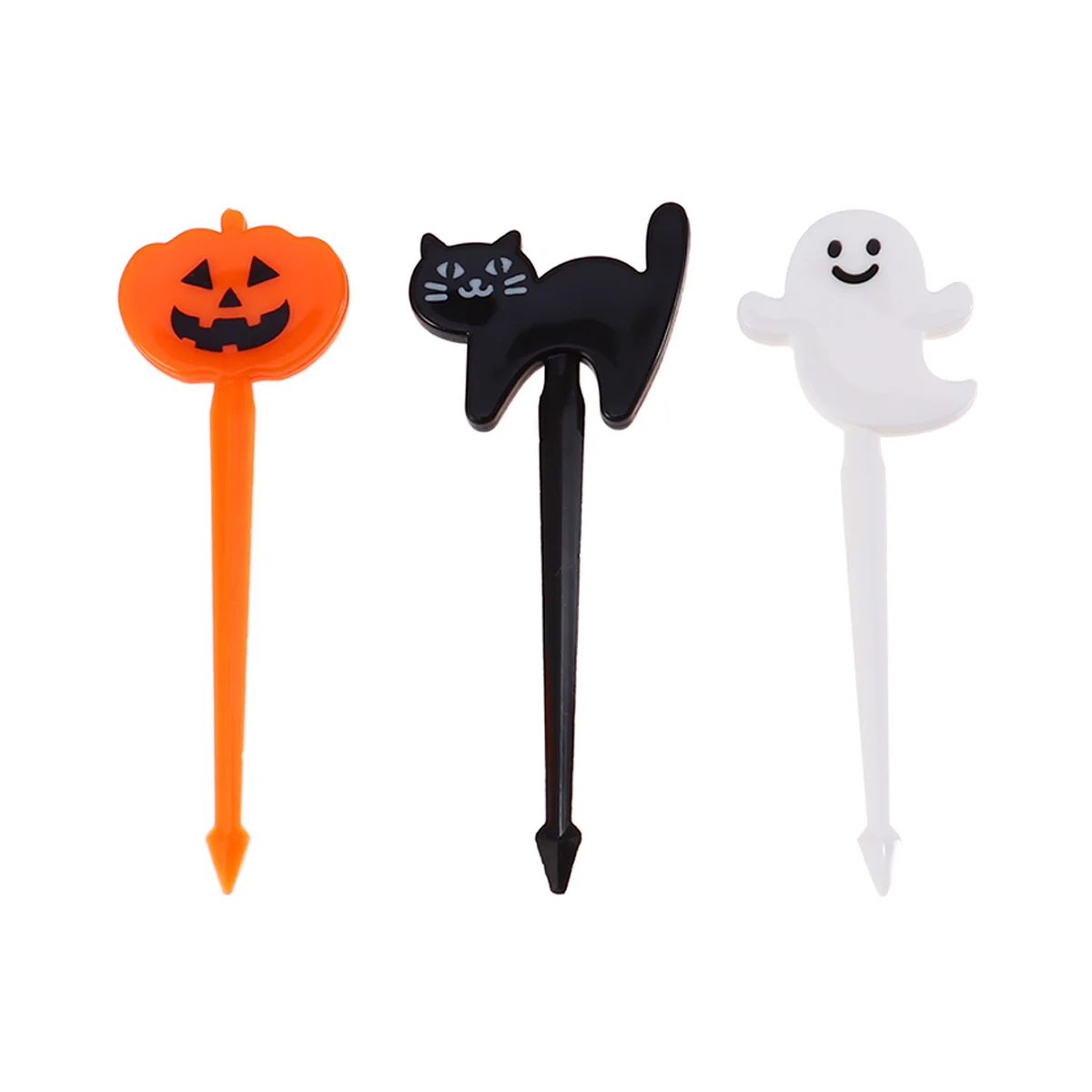 

Picks Fruit Fork Forksdessert Kids Tasting Appetizercake Pick Bento Toppers Party Decor Pumpkin Mini Cat Cocktailsupplies