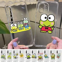 bandai keroppi phone case for samsung s20 ultra s30 for redmi 8 for xiaomi note10 for huawei y6 y5 cover