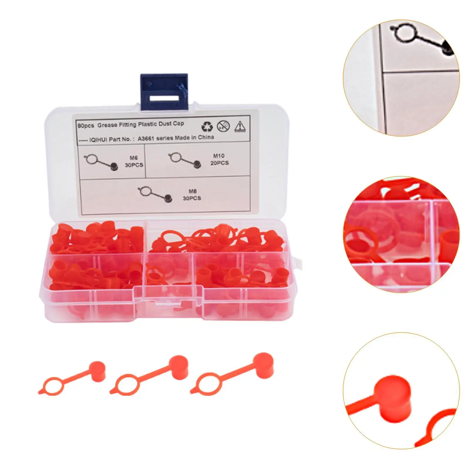 Стандартные колпачки для смазки детали портативные практичные