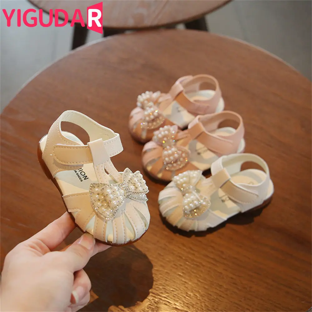 

Baby Sandals Summer Girls First Walkers Toddler Beach Shoes Infant 1-2 Years Princess Sandals Breathable Shoes casual shoes