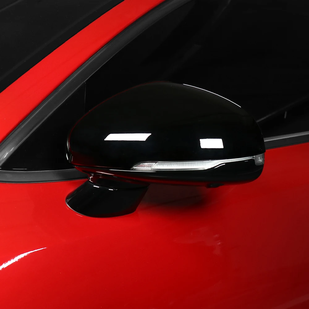 

Для KIA Stinger 2018 2019 2020 2021 2022 2023 стиль из углеродного волокна ярко-черная накладка на боковую дверь зеркала заднего вида