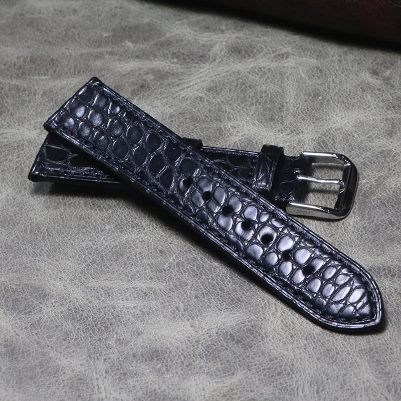 18mm 19mm 20mm 22mm Thin Style High Quality Strap Soft Crocodile Skin Belt Genuine Leather Comfortable Genuine Product WatchBand