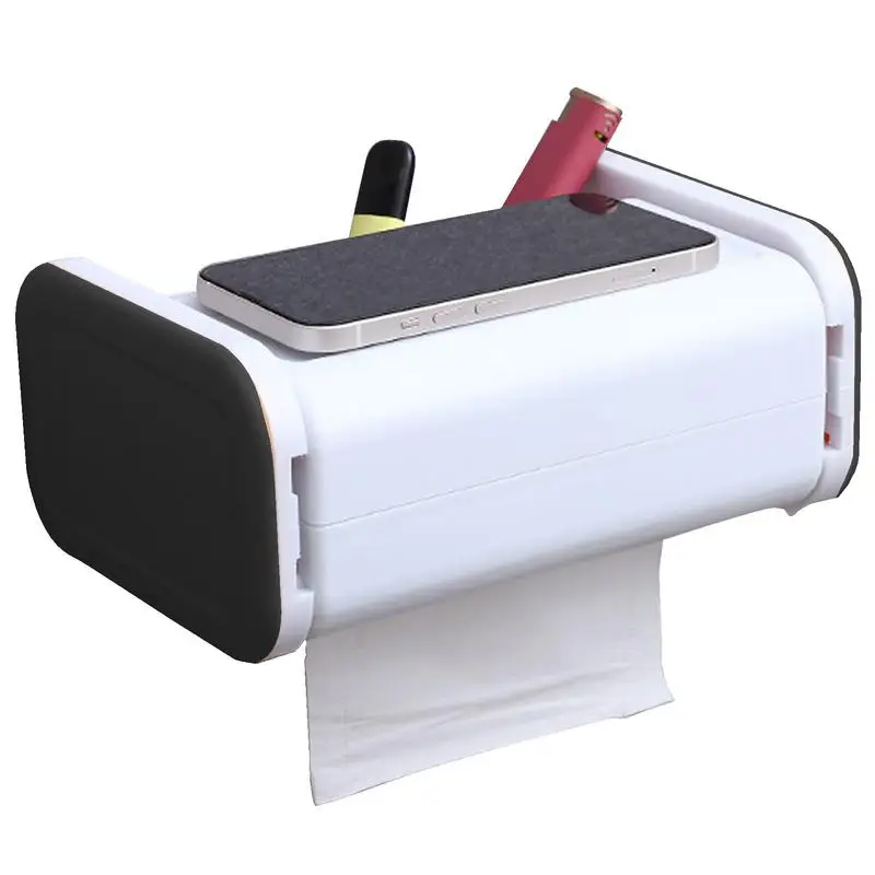 

Прямоугольная коробка для салфеток, вращающаяся на 360 градусов Водонепроницаемая коробка для салфеток, многофункциональный аксессуар для комода, офиса, спальни