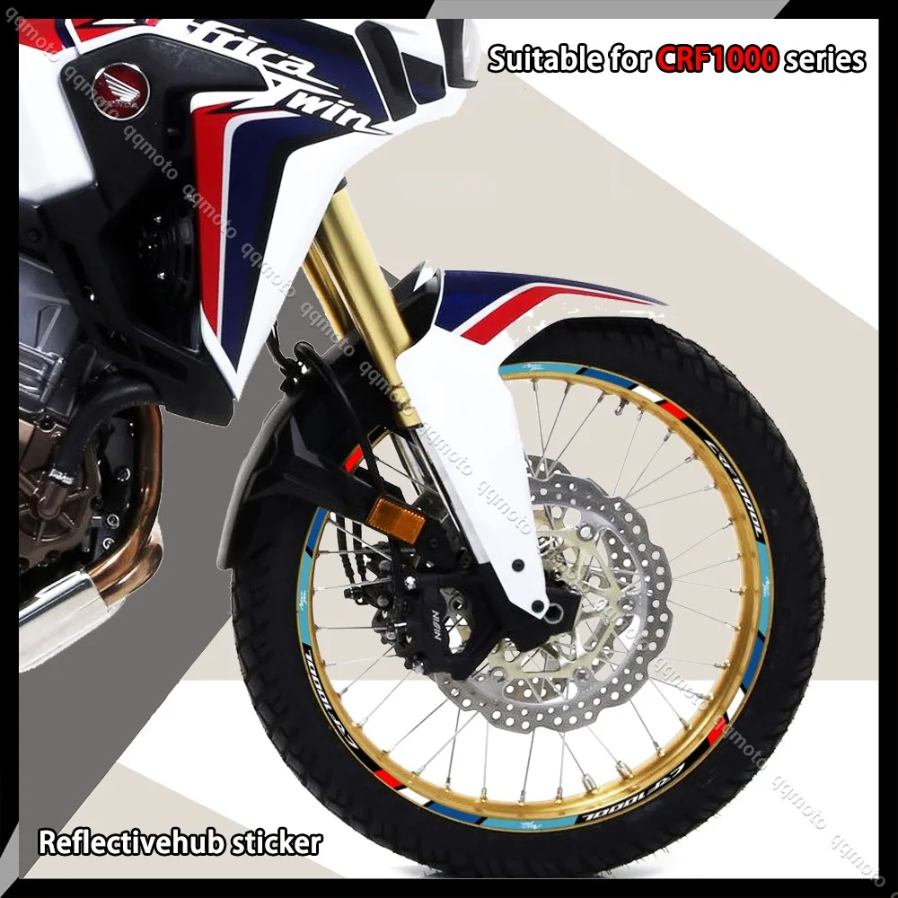 

Reflective Motorcycle Accessories Wheel Sticker Inside of Hub Decals Rim Stripe TapeFor HONDA CRF1000L Africa Twin crf 1000l