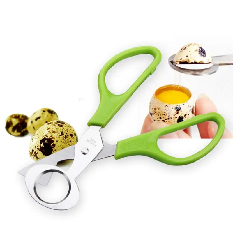 

Pigeon Quail Egg Scissor Stainless Steel Bird Egg Cutter Opener Shells Scissors Cracker Eggshell Clipper Kitchen Scissors Tools