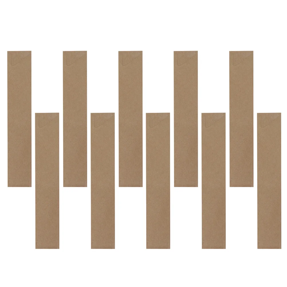 

Chopsticks Paper Kraft Cutlery Disposable Silverware Sleeve Pouch Chopstick Straw Carrying Spoon Packing Packaging Sleeves