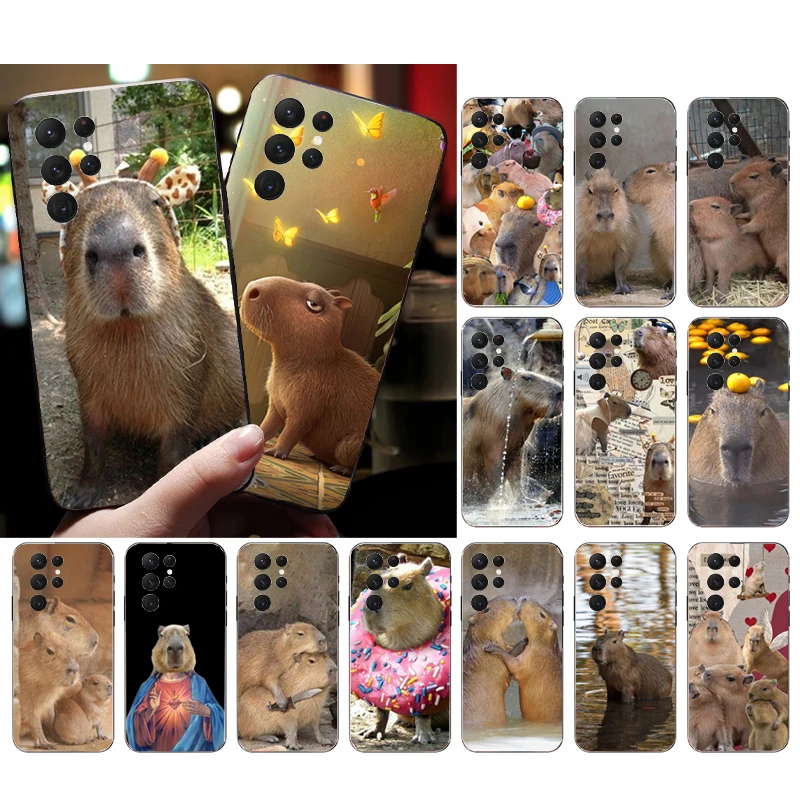 

Phone Case for Samsung Galaxy S23 S22 S21 S20 Ultra S20 S22 S21 S10 S9 Plus S10E S20FE Capybara