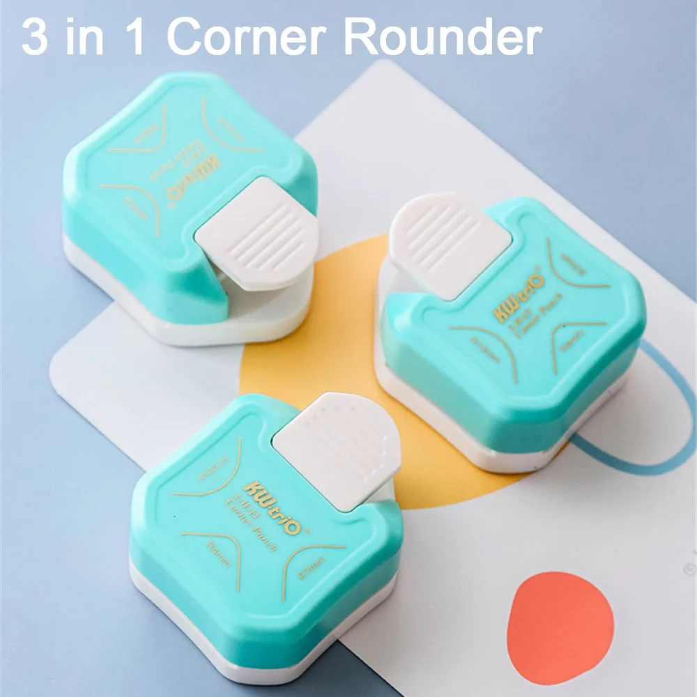 

R4 R7 R10 3 In 1 Corner Rounder Paper Punches Border Punch Round Corner Paper Cutter Card for DIY Handmade Crafts Hand Tool