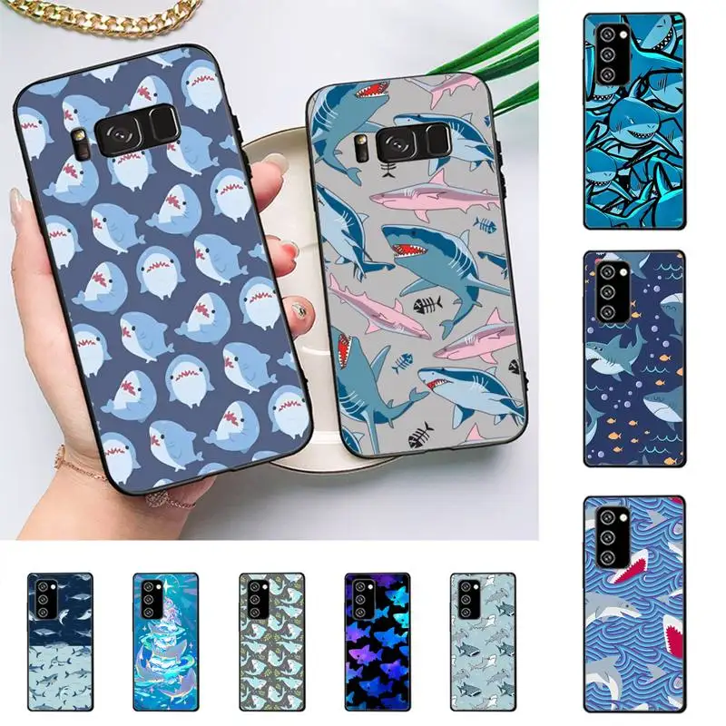 

Cute Shark Phone Case for Samsung J 2 3 4 5 6 7 8 prime plus 2018 2017 2016 core