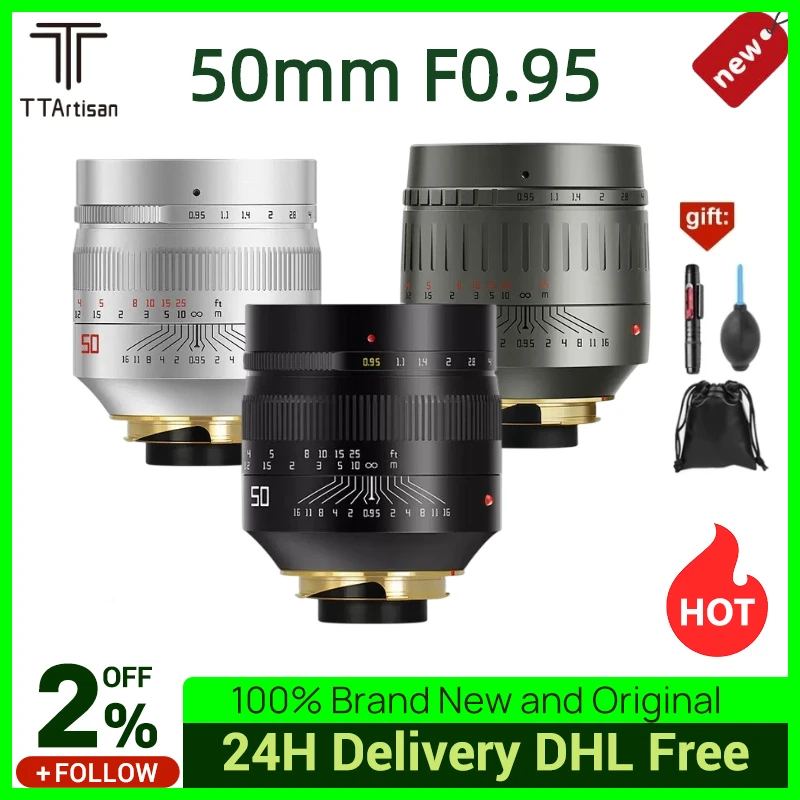 

TTartisan 50 мм F0.95 объектив камеры 50/0.95 объектив MF для Leica M Mount Camera Большая диафрагма полная Рамка для Leica M9 M10