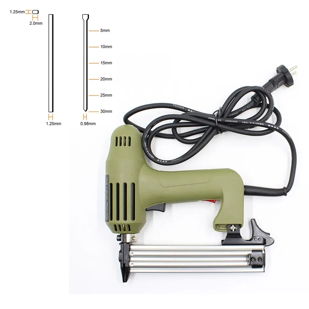 F30 Электрический пистолет для прямых гвоздей Степлер панели из алюминиевого