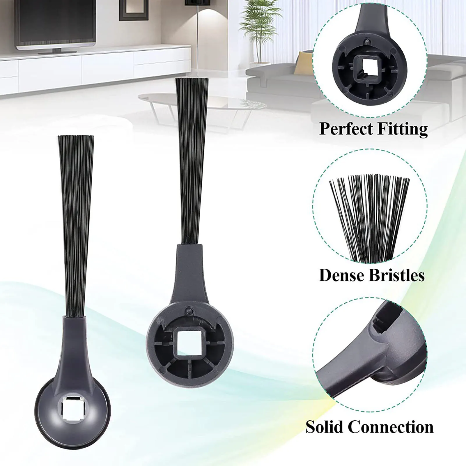 

6PCS Floor Sweeper Side Brush Replacement Compatible for Shark IQ Robot Easy to Install Floor Sweeper Side Brush JAN88