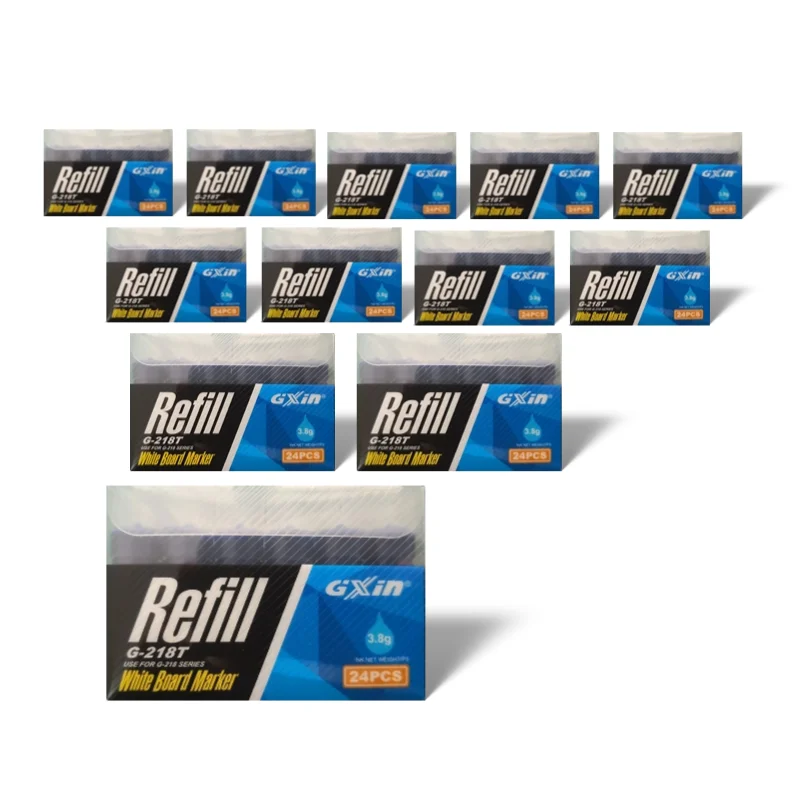 

288 шт. чернил для маркера для доски G-218T. Водное основание, легкое стирание. Большая емкость. Подходит для преподавания, офиса, нетоксичного