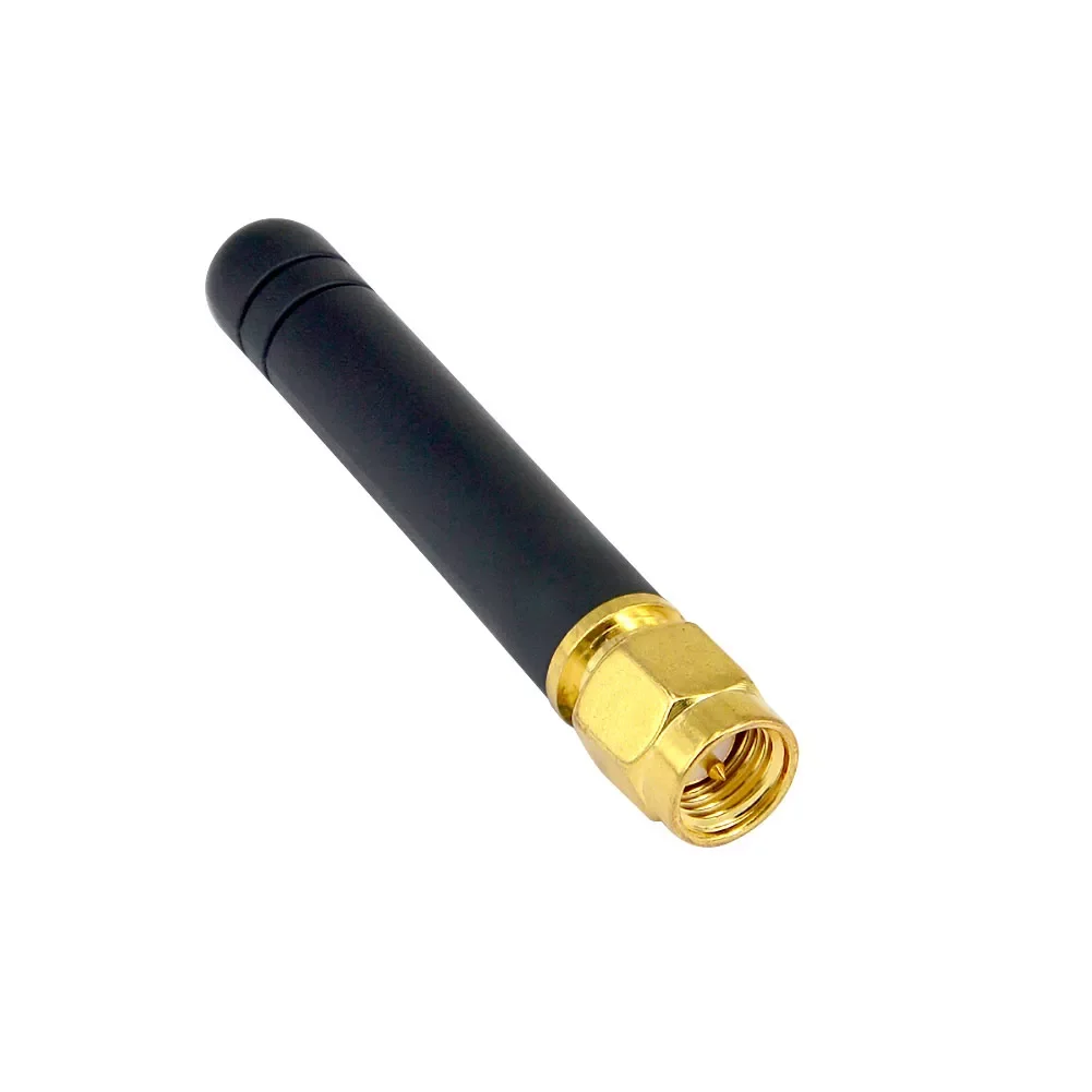 

10 pieces/lot 2.4Ghz Antenna 2-3dbi gains Rubber SMA Plug Male Straight Connector wholesale