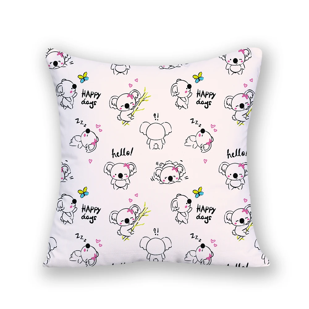 

Gift Cute 2023 Decorative Cushions Sofas Polyester Linen Animals Modern Home Decoration Simple Throw Pillows Office 45x45 E2369