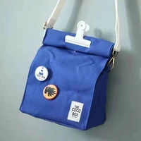 ins korean cute harajuku crossbody messenger bag small female bucket shoulder bag canvas embroidered letter tote clutch purse