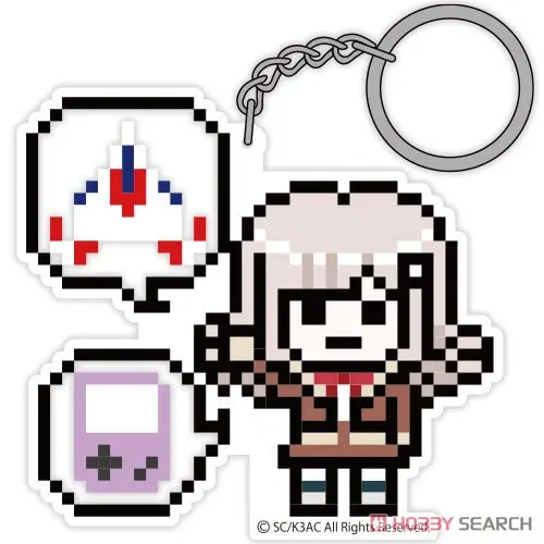 Фото Акриловый брелок-подвеска в пиксельном стиле Danganronpa: Монокума, Нагито, Хаджиме, Чиаки. Аниме-сувениры, изысканные подарки для фанатов. №5