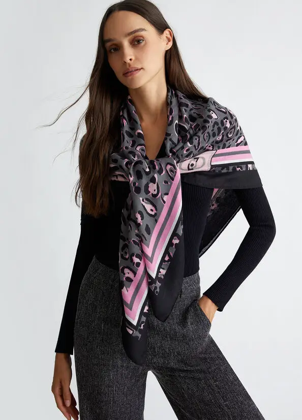 Осень/зима 2023 новый женский классический модный шарф liu.jo с буквенным принтом