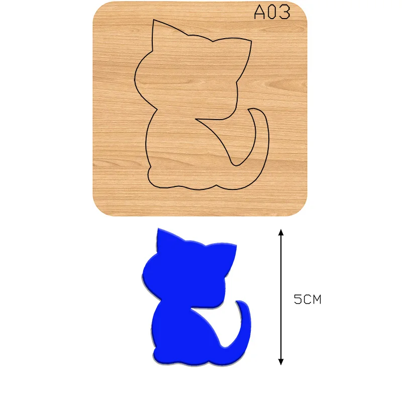 

ScrapbookCutSky-A03 Wooden Cutting Knife Die Is Used With The Machine