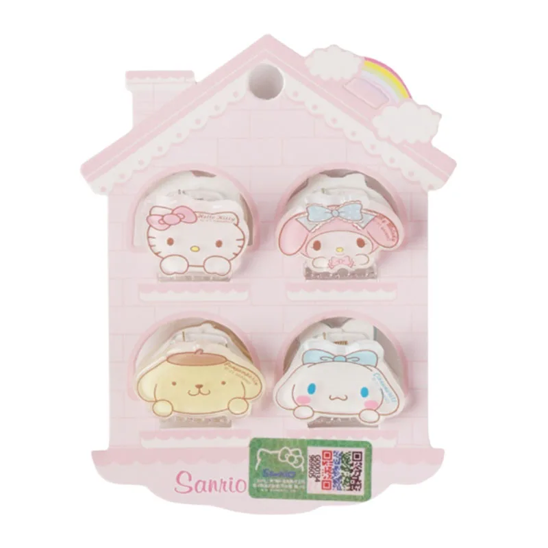 

Sanrioed аксессуары My Melody Cinnamoroll Kuromi Purin Dog аниме Kawaii Mini маленькая заколка для волос Cute Acrylic Girl Gift