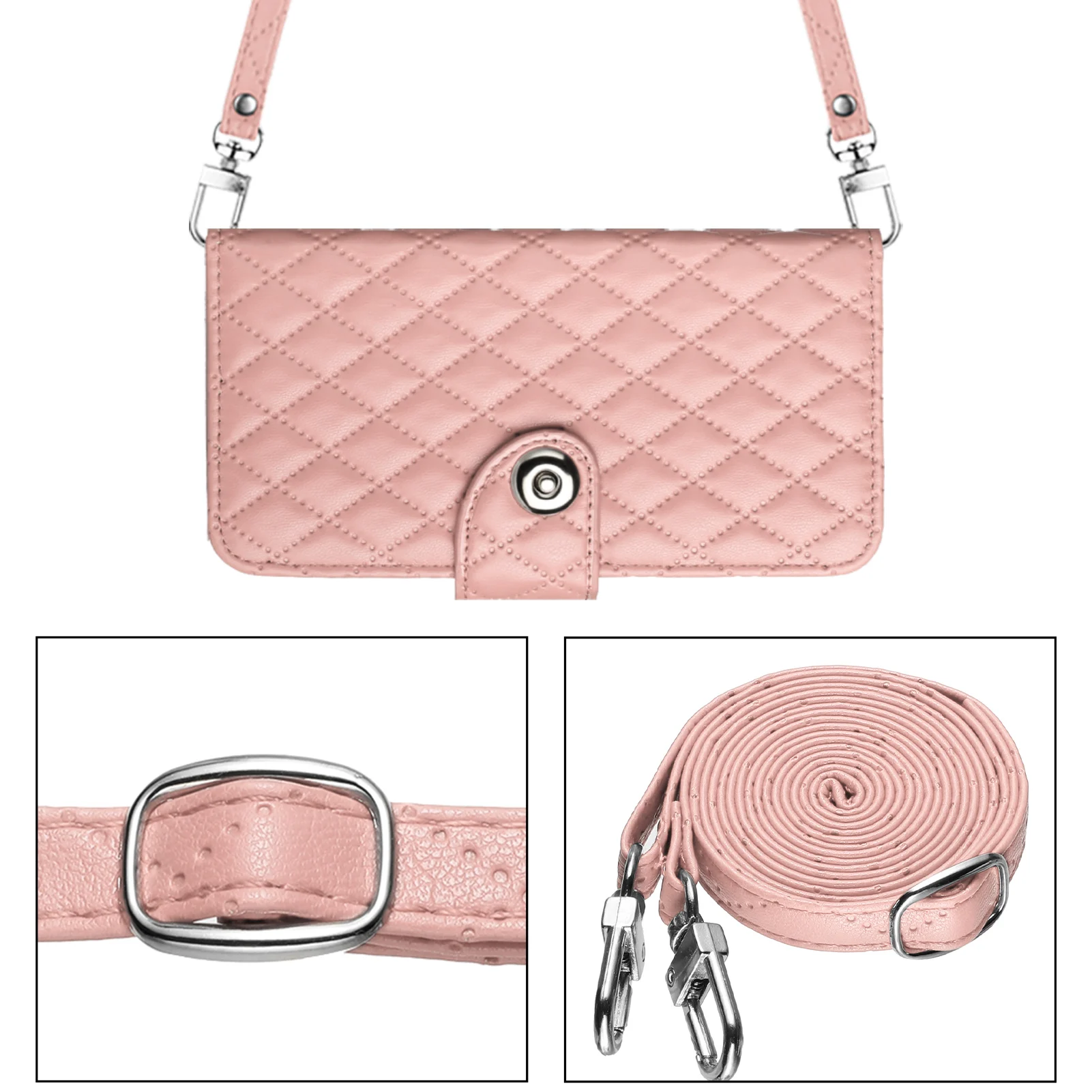 Чехол-Кошелек с ромбовидным ремешком для Samsung Galaxy S24 Plus S23 Ultra S22 S21 FE S20 S10 S9 S8 чехол