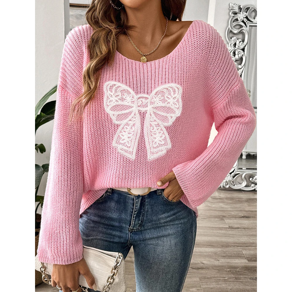 Mia Muse женский свитер осенний французский модный удобный повседневный с длинными