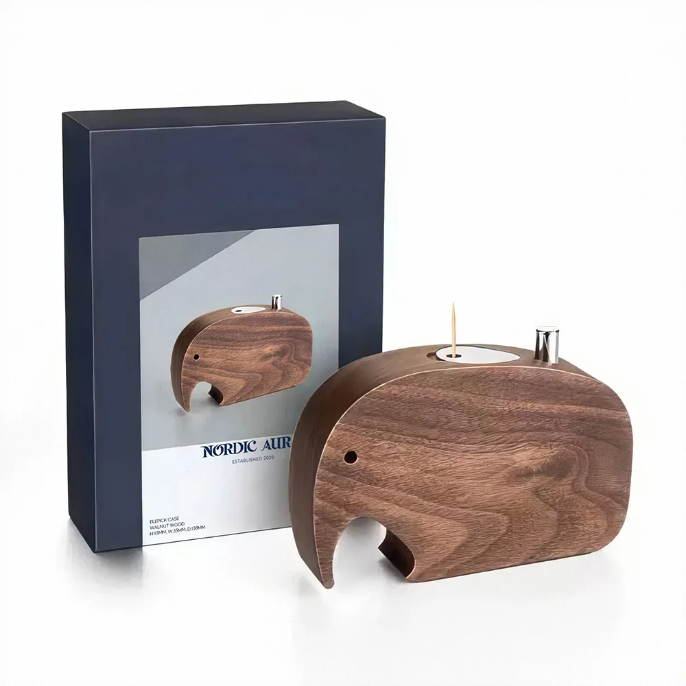 

Деревянный держатель для зубочисток в форме слона