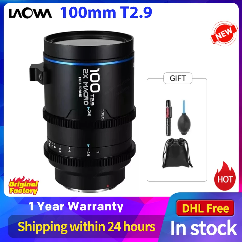 

Laowa 100mm T2.9 Full Frame Macro Zoom Lens 2x MACRO 2:1 APO CINE for Canon RF Canon EF Sony E L Mount