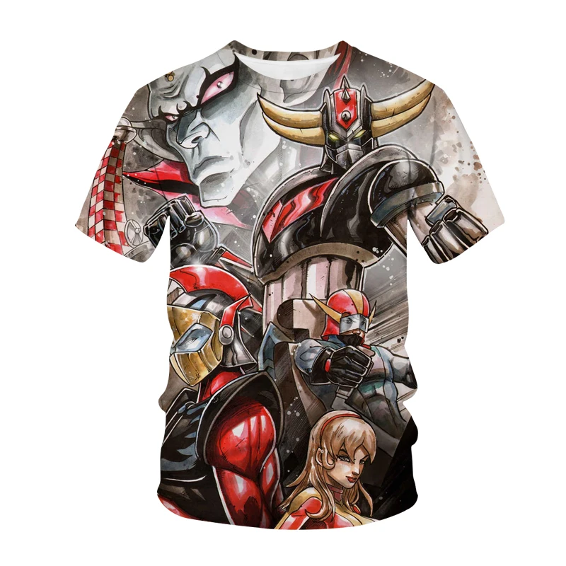 

Anime Grendizer T-Shirts UFO Robot Goldorak 3D Print Streetwear Men Women Fashion T Shirt Kids Tees Tops Harajuku Boys Clothing