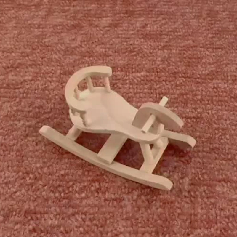 

Living Room Stool Dollhouse Accessories Furniture Miniature Rocking Horse Chair