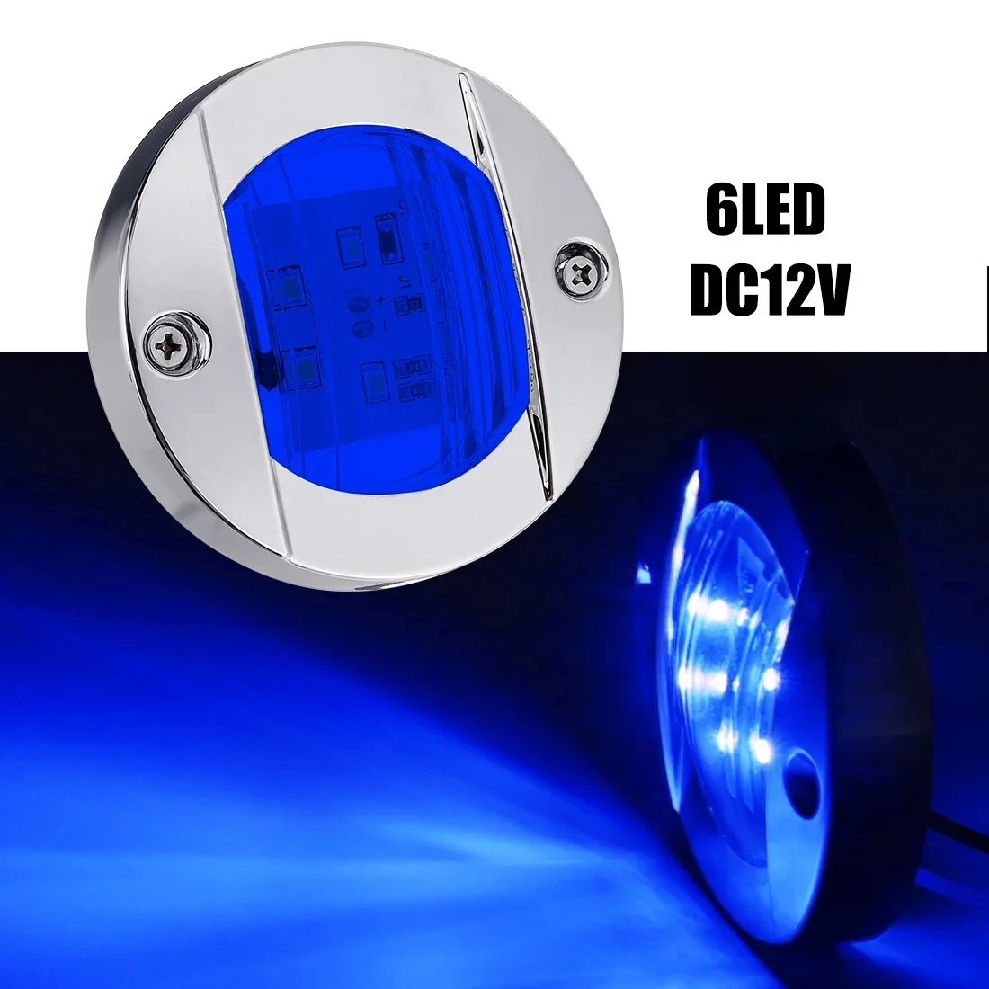 

Фонари для лодки, морские фонари, навигация, водонепроницаемый габаритный фонарь для грузовика, RV, яхты, задний анкер, 12 В/24 В постоянного тока, 6 светодиодов, фонарь