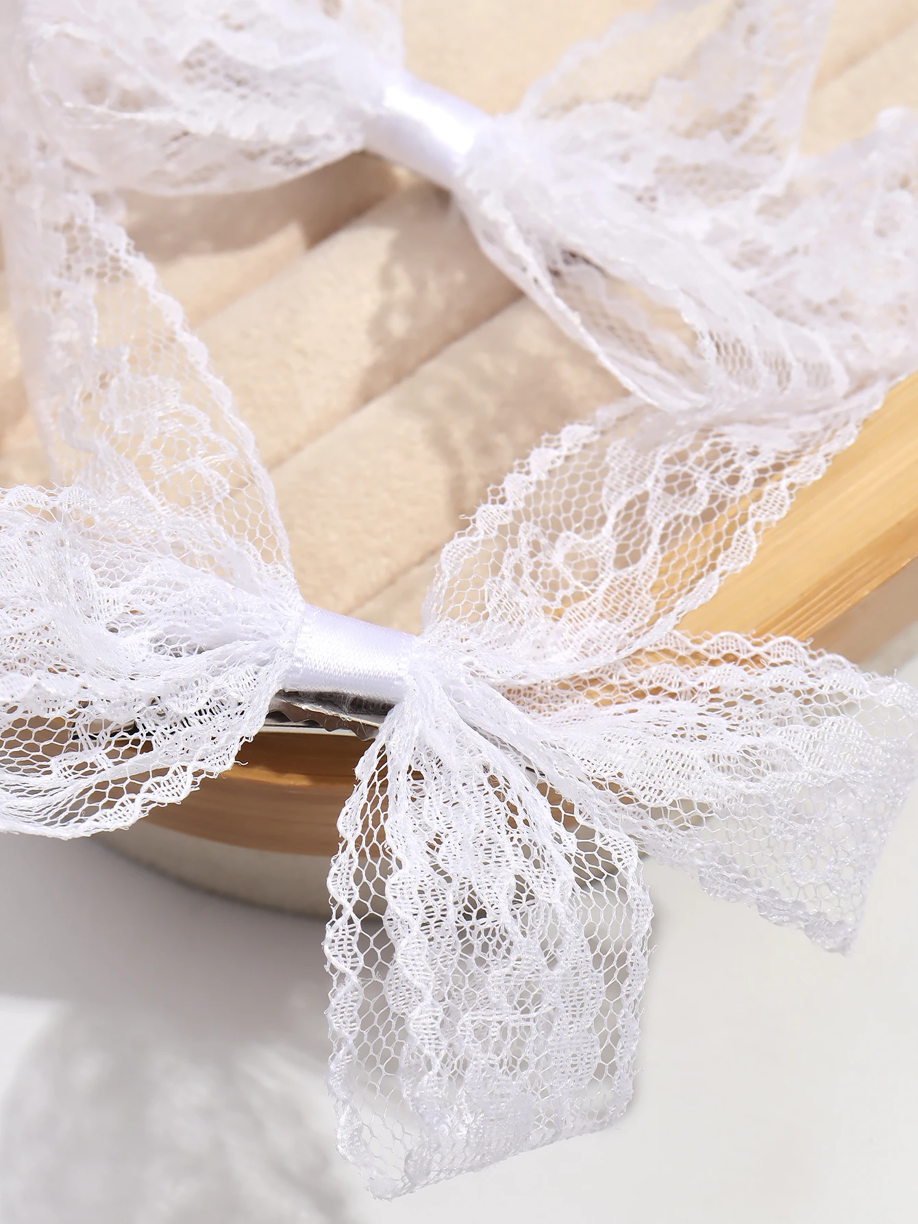 Chaoxian Белая Кружевная Заколка Для Волос С Бантом В Виде Утконоса Головной Убор