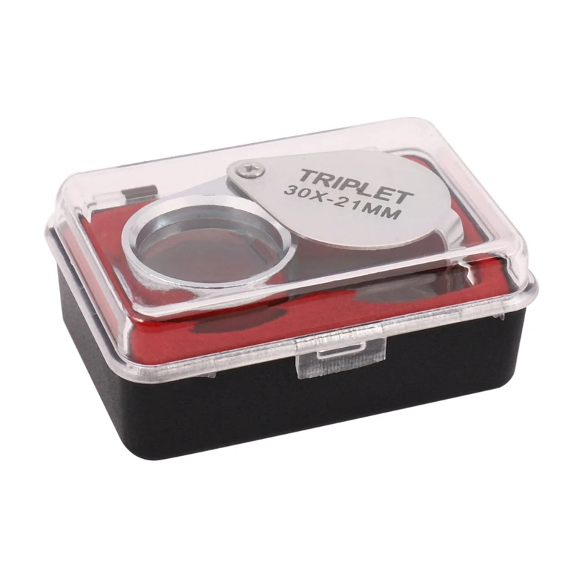 

Лупа для ювелирных изделий 3X портативная, увеличительное стекло для магазина ювелирных изделий, 30 х21 мм, с изысканной коробкой